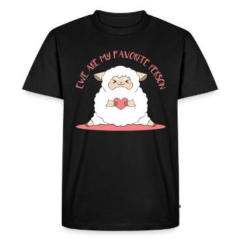 Mouton Mouton Cadeau - T-shirt Premium bio Homme - noir - Devant - Nico (187cm)