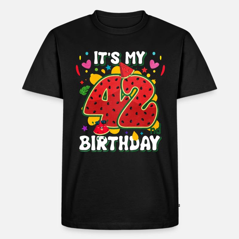 42e anniversaire Pastèque - T-shirt Premium bio Homme - noir