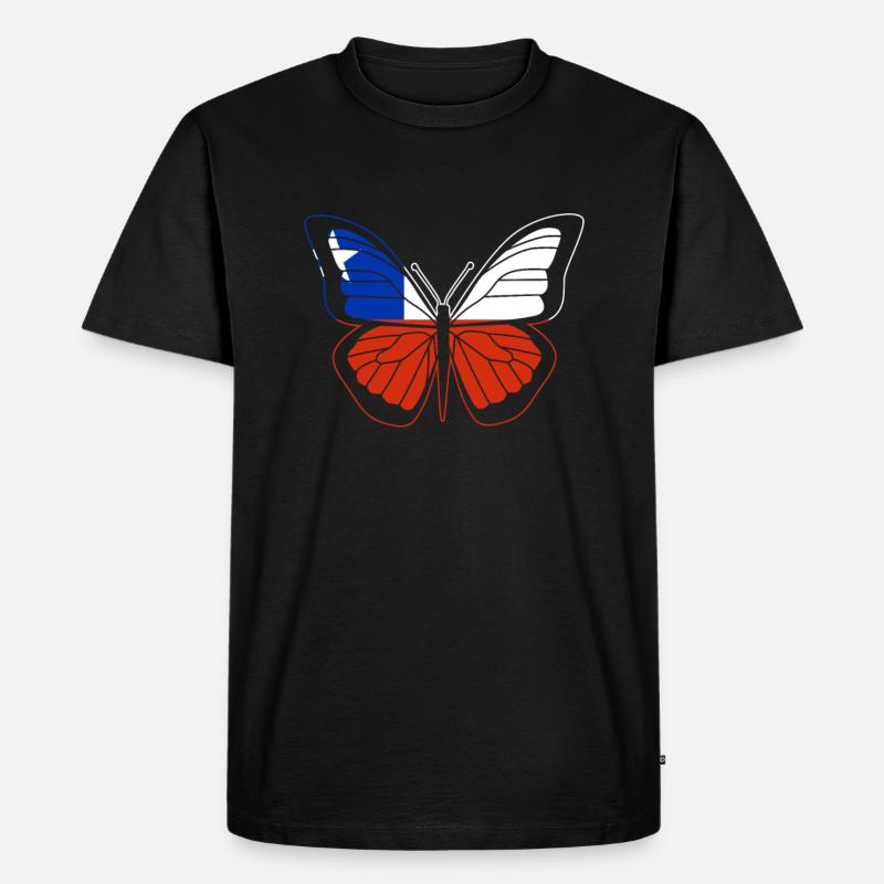 Chile - Männer Premium Bio T-Shirt - Schwarz
