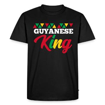 Guyana - Men's Premium Organic T-Shirt - black - Front - Nico (187cm)