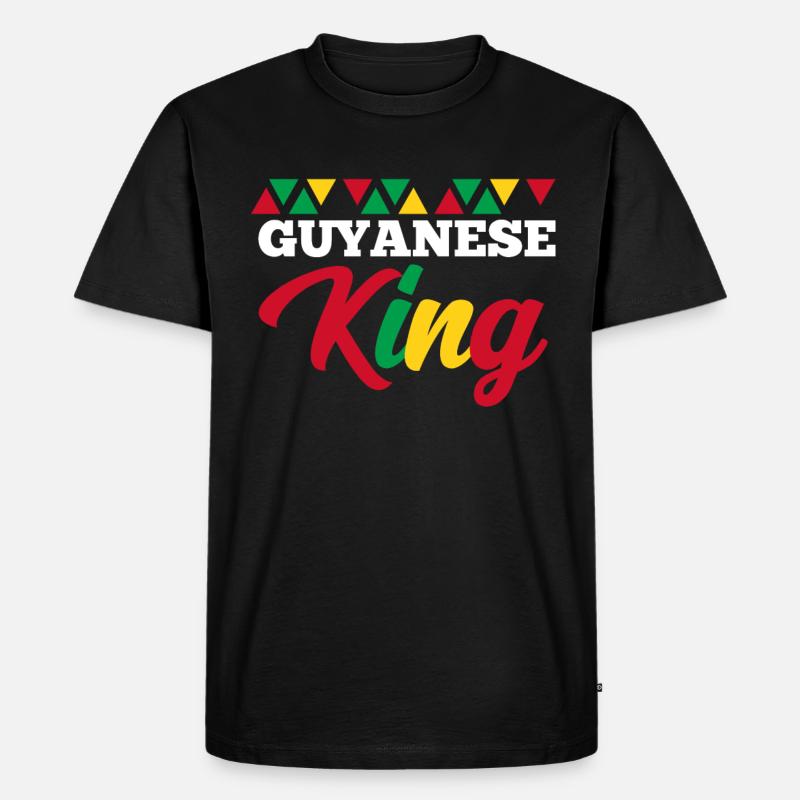 Guyana - Männer Premium Bio T-Shirt - Schwarz