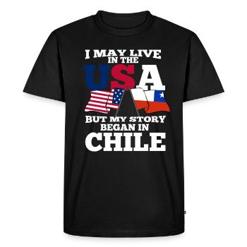 Chili - T-shirt Premium bio Homme - noir - Devant - Nico (187cm)