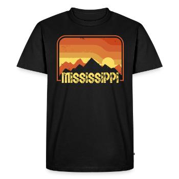 Mississippi - T-shirt Premium bio Homme - noir - Devant - Nico (187cm)
