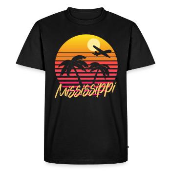 Mississippi - T-shirt Premium bio Homme - noir - Devant - Nico (187cm)