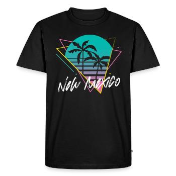 Nouveau-Mexique - T-shirt Premium bio Homme - noir - Devant - Nico (187cm)