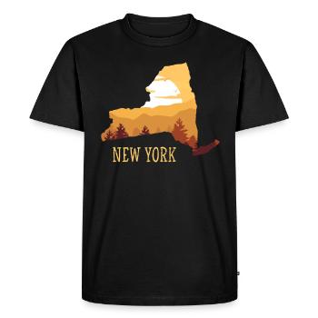 New York - T-shirt Premium bio Homme - noir - Devant - Nico (187cm)