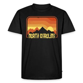 Caroline du Nord - T-shirt Premium bio Homme - noir - Devant - Nico (187cm)