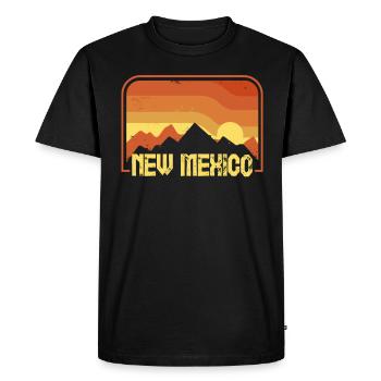 Nouveau-Mexique - T-shirt Premium bio Homme - noir - Devant - Nico (187cm)