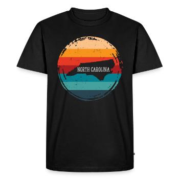 Caroline du Nord - T-shirt Premium bio Homme - noir - Devant - Nico (187cm)