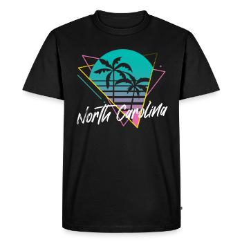 Caroline du Nord - T-shirt Premium bio Homme - noir - Devant - Nico (187cm)