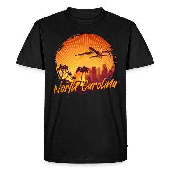 Caroline du Nord - T-shirt Premium bio Homme - noir - Devant - Nico (187cm)