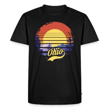 Ohio - Men's Premium Organic T-Shirt - black - Front - Nico (187cm)
