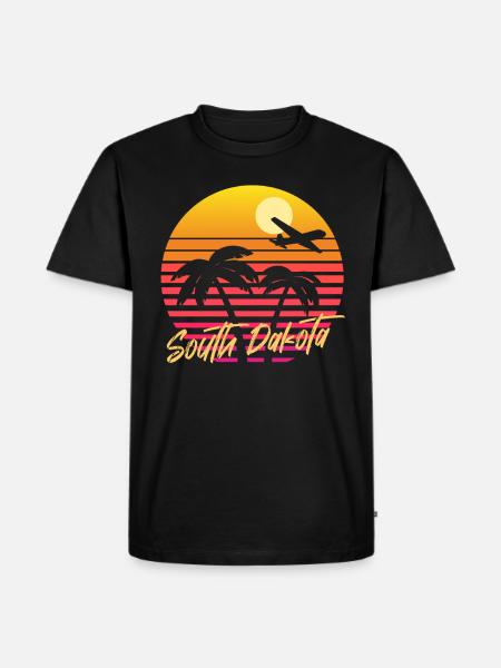 South Dakota - Men's Premium Organic T-Shirt - black