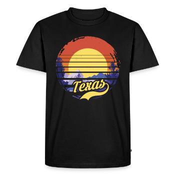 Texas - T-shirt Premium bio Homme - noir - Devant - Nico (187cm)