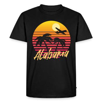 Alabama - T-shirt Premium bio Homme - noir - Devant - Nico (187cm)