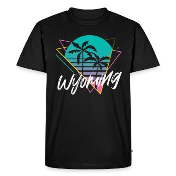 Wyoming - T-shirt Premium bio Homme - noir - Devant - Nico (187cm)