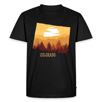 Colorado - T-shirt Premium bio Homme - noir - Devant - Nico (187cm)