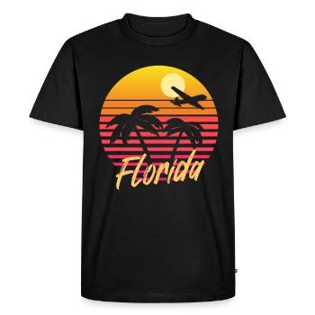 Floride - T-shirt Premium bio Homme - noir - Devant - Nico (187cm)