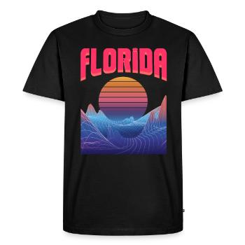 Floride - T-shirt Premium bio Homme - noir - Devant - Nico (187cm)