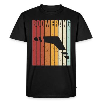 Boomerang - T-shirt Premium bio Homme - noir - Devant - Nico (187cm)