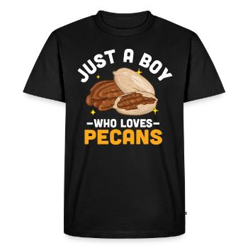 Cadeau de noix de pécan - T-shirt Premium bio Homme - noir - Devant - Nico (187cm)