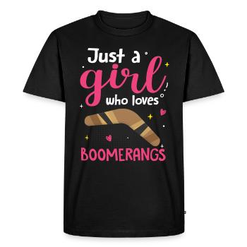 Boomerang - T-shirt Premium bio Homme - noir - Devant - Nico (187cm)