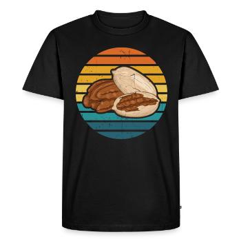 Cadeau de noix de pécan - T-shirt Premium bio Homme - noir - Devant - Nico (187cm)