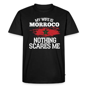 Morocco - Men's Premium Organic T-Shirt - black - Front - Nico (187cm)