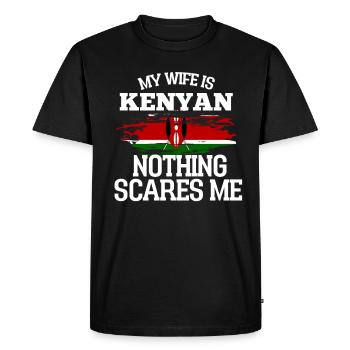 Kenya - T-shirt Premium bio Homme - noir - Devant - Nico (187cm)
