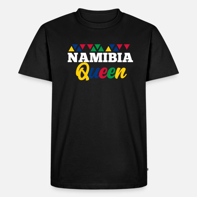 Namibia - Männer Premium Bio T-Shirt - Schwarz