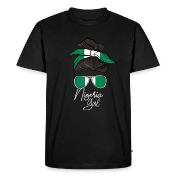 Nigéria - T-shirt Premium bio Homme - noir - Devant - Nico (187cm)