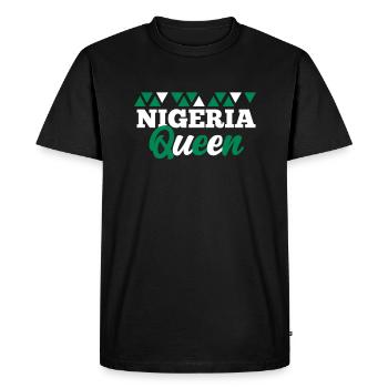 Nigéria - T-shirt Premium bio Homme - noir - Devant - Nico (187cm)