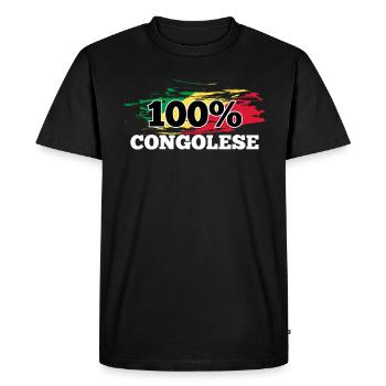 Congo - T-shirt Premium bio Homme - noir - Devant - Nico (187cm)