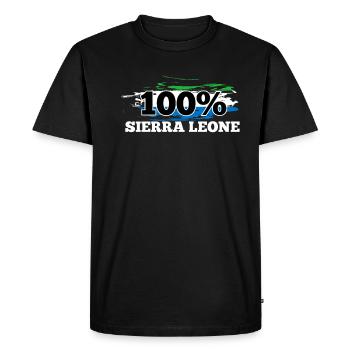 Sierra Leone - T-shirt Premium bio Homme - noir - Devant - Nico (187cm)