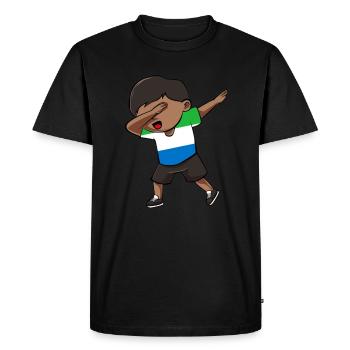 Sierra Leone - T-shirt Premium bio Homme - noir - Devant - Nico (187cm)