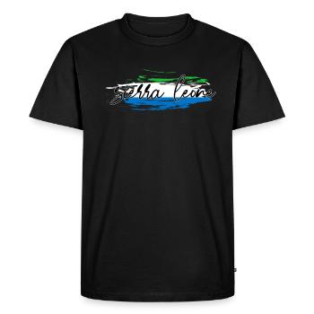 Sierra Leone - T-shirt Premium bio Homme - noir - Devant - Nico (187cm)
