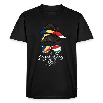 Seychelles - T-shirt Premium bio Homme - noir - Devant - Nico (187cm)