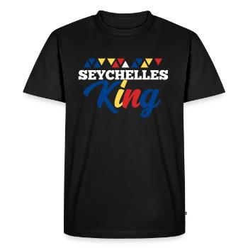 Seychelles - T-shirt Premium bio Homme - noir - Devant - Nico (187cm)