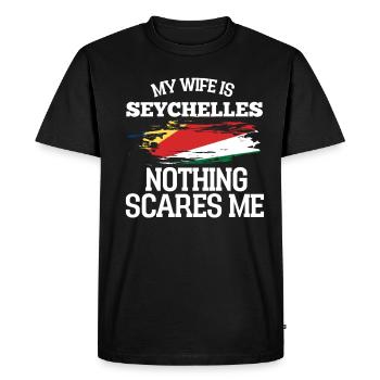Seychelles - T-shirt Premium bio Homme - noir - Devant - Nico (187cm)