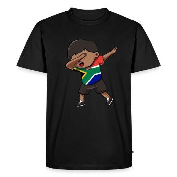 Afrique du Sud - T-shirt Premium bio Homme - noir - Devant - Nico (187cm)