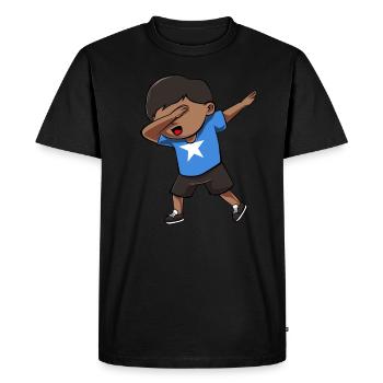 Somalie - T-shirt Premium bio Homme - noir - Devant - Nico (187cm)