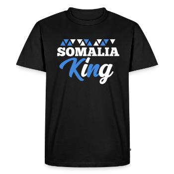 Somalie - T-shirt Premium bio Homme - noir - Devant - Nico (187cm)