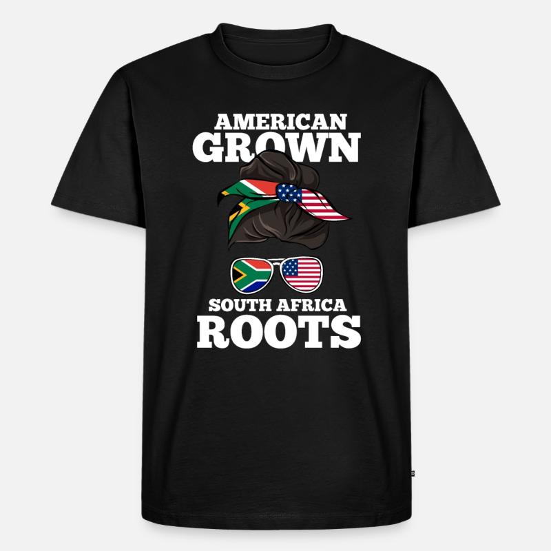 Südafrika - Männer Premium Bio T-Shirt - Schwarz