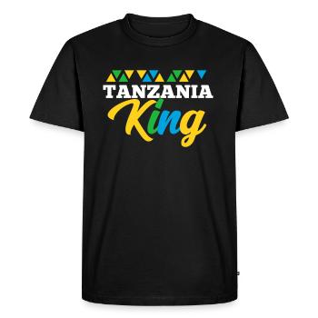 Tanzanie - T-shirt Premium bio Homme - noir - Devant - Nico (187cm)