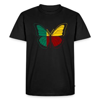 Bénin - T-shirt Premium bio Homme - noir - Devant - Nico (187cm)