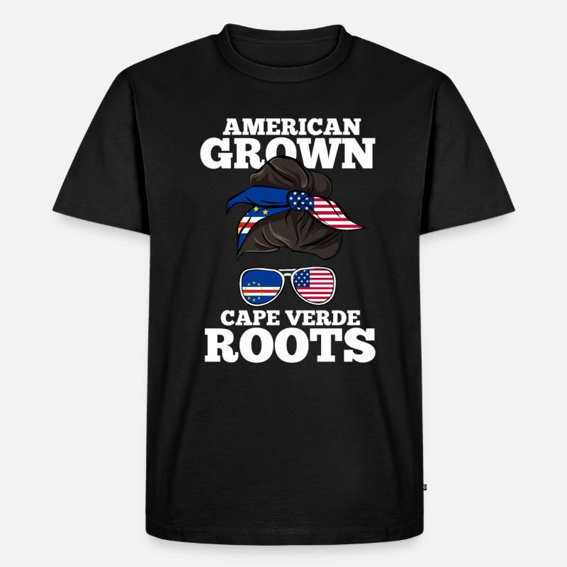 Cape Verde - Männer Premium Bio T-Shirt - Schwarz