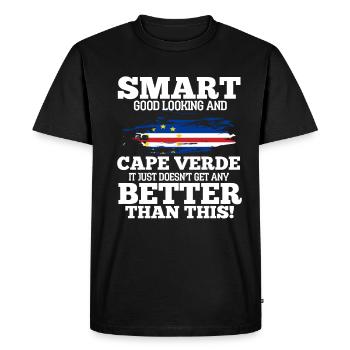 Cape Verde - Men's Premium Organic T-Shirt - black - Front - Nico (187cm)