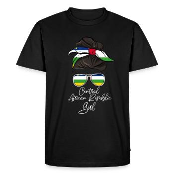 République centrafricaine - T-shirt Premium bio Homme - noir - Devant - Nico (187cm)