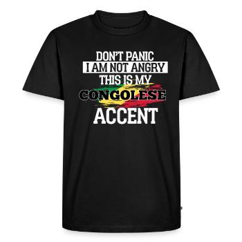 Érythrée - T-shirt Premium bio Homme - noir - Devant - Nico (187cm)