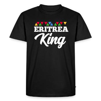 Érythrée - T-shirt Premium bio Homme - noir - Devant - Nico (187cm)